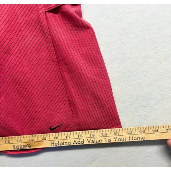 Nike Dri Fit Tennis Shorts Skirt Skort Pink Pinstripe Size 6 - Picture 6 of 8